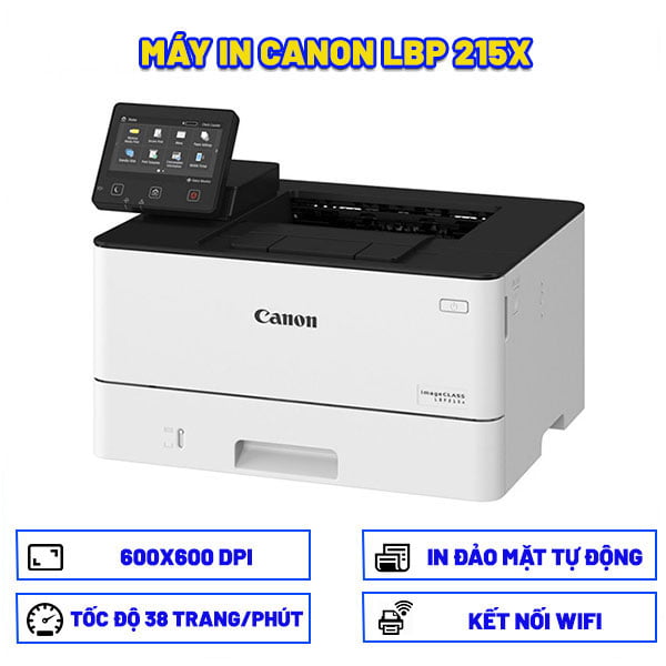 Máy in Canon LBP 215X (In Wifi/Đảo mặt/Tốc độ 38 trang/phút)