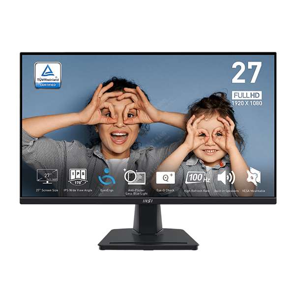 Màn Hình MSI Pro MP275 (27inch, 1920 x 1080 FHD, IPS, 100Hz, 1ms MPRT, 4 GTG)