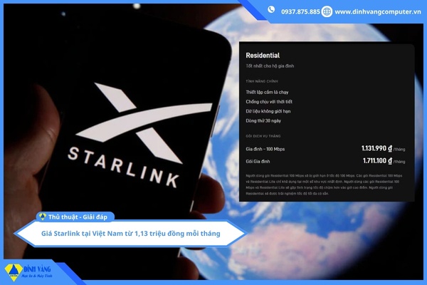 Starlink Chính Thức Mở Bán Tại Việt Nam | Giá Từ 1,13 Triệu Đồng/Tháng, Có Đáng Dùng?