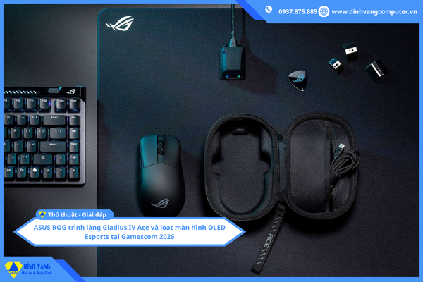 ASUS ROG trình làng Gladius IV Ace và loạt màn hình OLED Esports tại Gamescom 2026