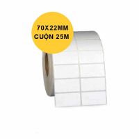 Giấy in nhiệt /giấy in tem 2 tem 70x22x25m
