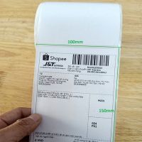 Giấy in nhiệt 100x150 (50m) | Giấy in vận đơn Shopee, Tiki, Lazada, Sendo