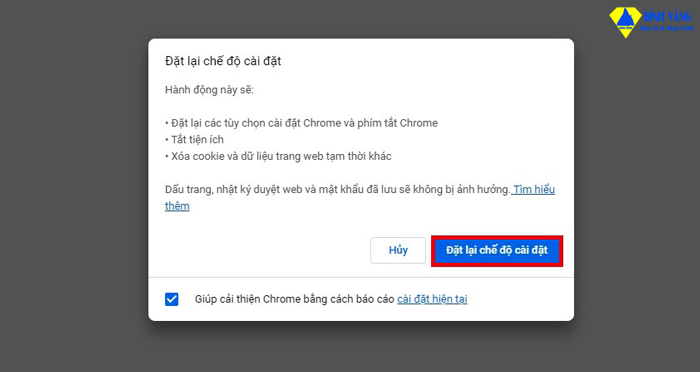 Hướng dẫn reset Google Chrome về mặc định với các bước đơn giản